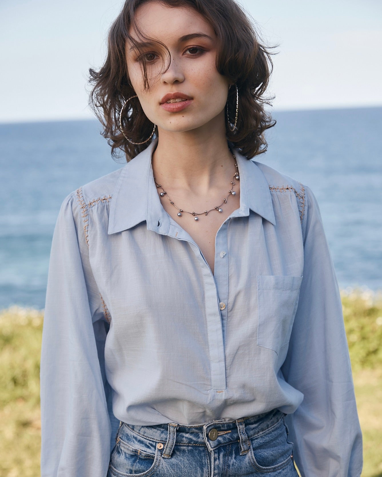 New Birkin Blouse - Blue