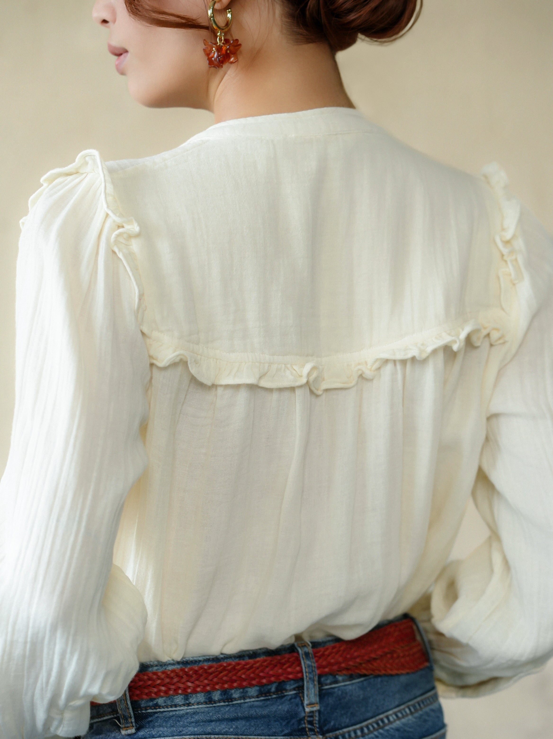 Isabella Blouse - Ecru
