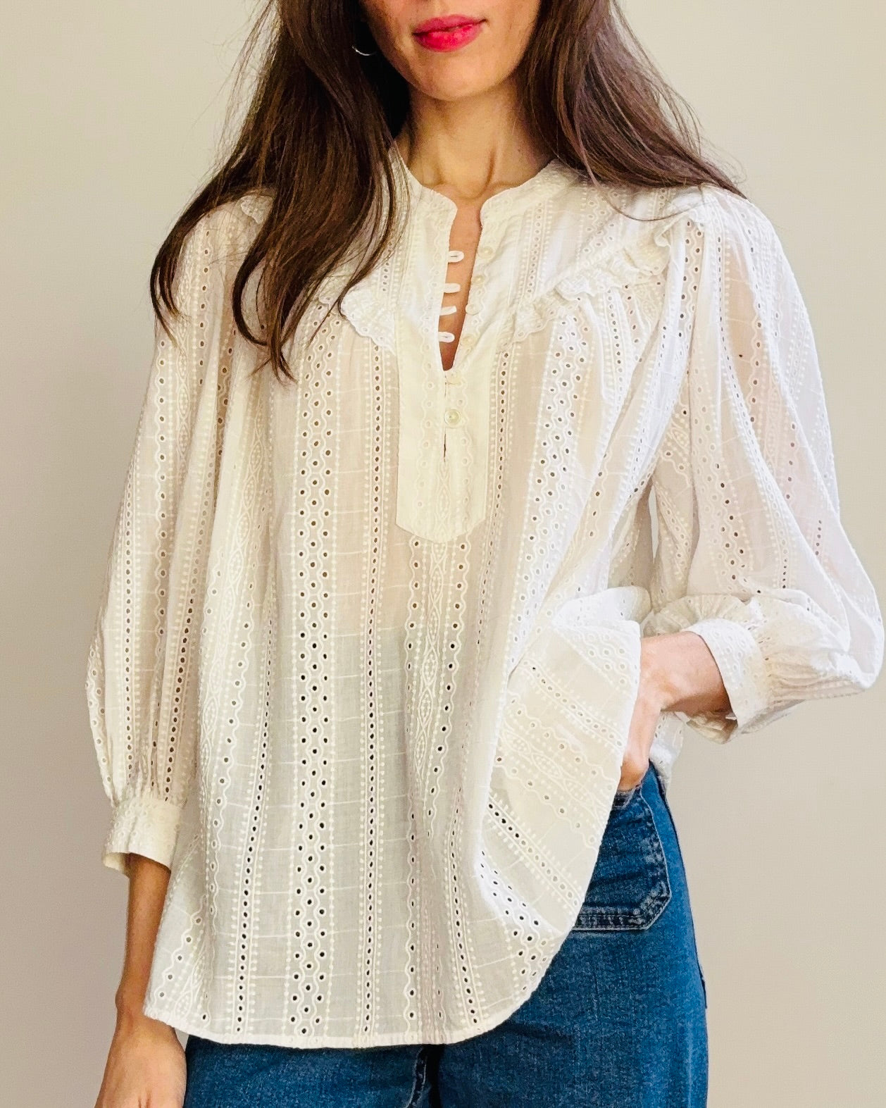 Marais blouse - Broderie Anglais