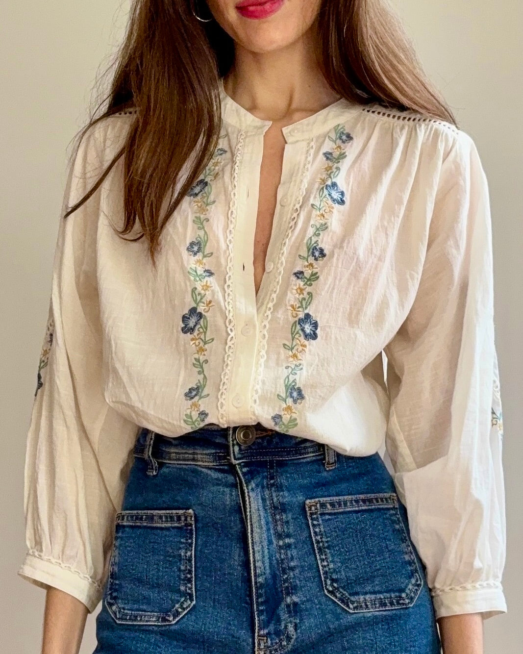 Passionflower blouse - ecru