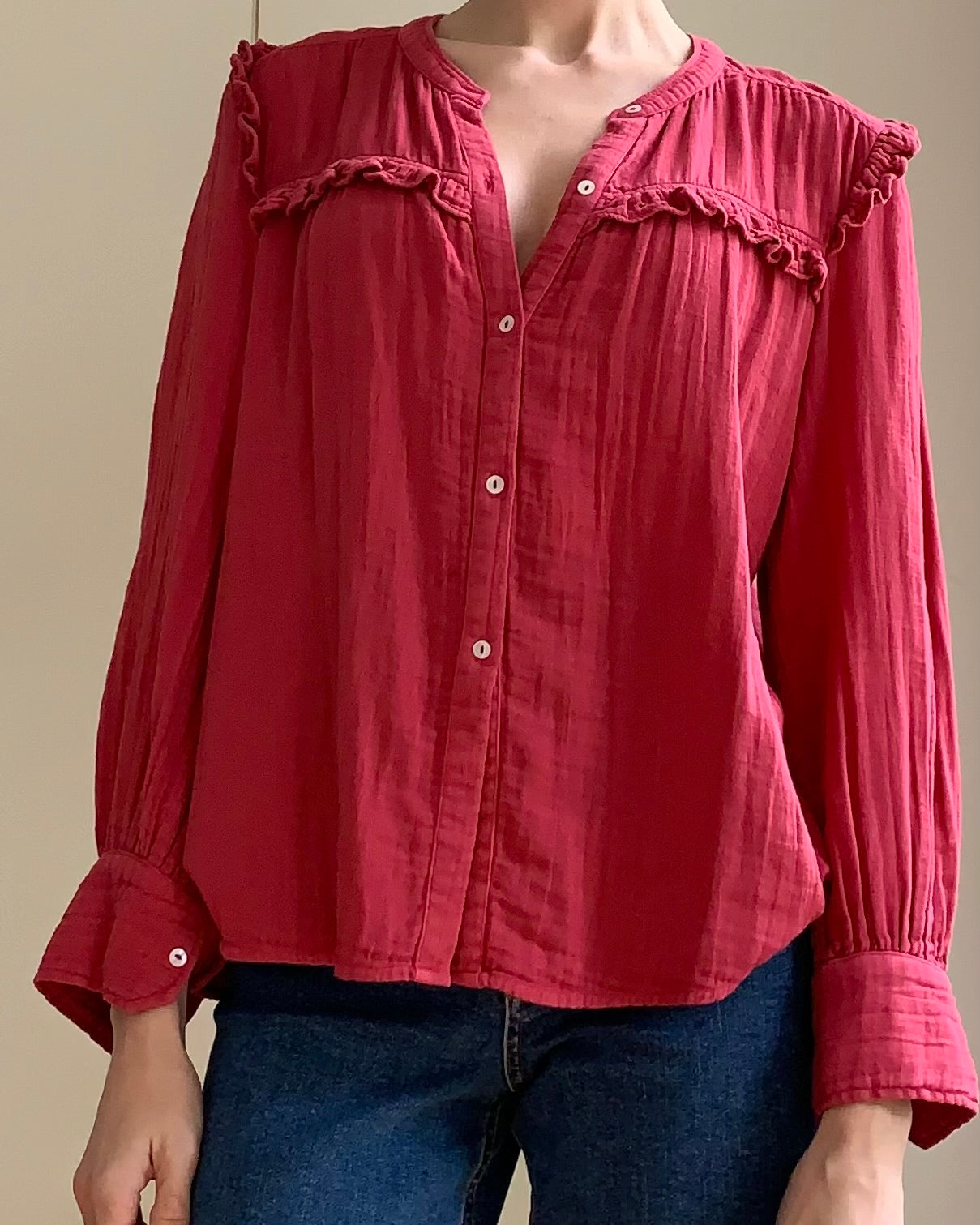 Isabella Blouse Red