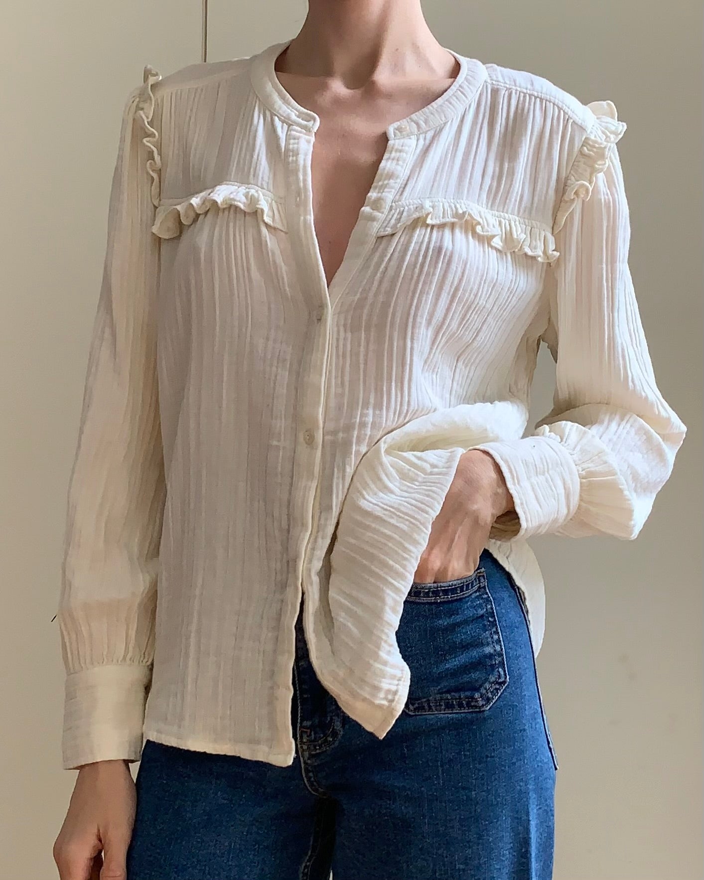 Isabella blouse ecru