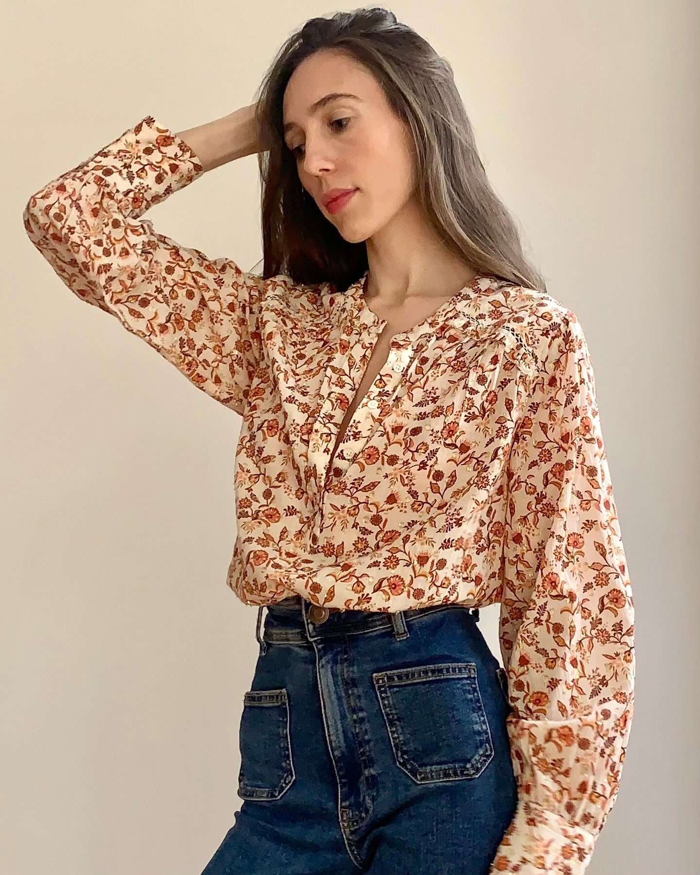 Delphine blouse Ecru