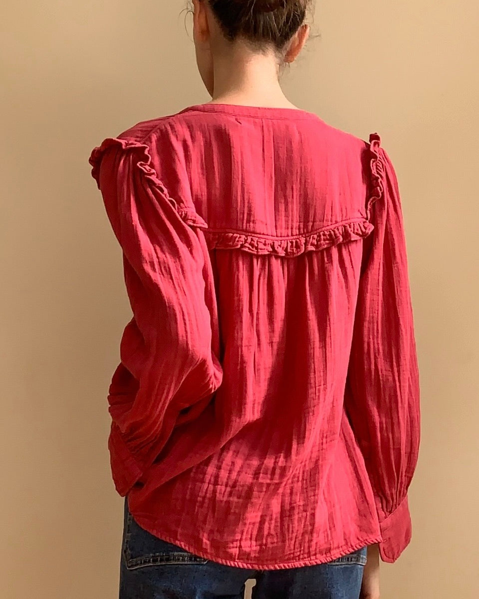 Isabella Blouse Red