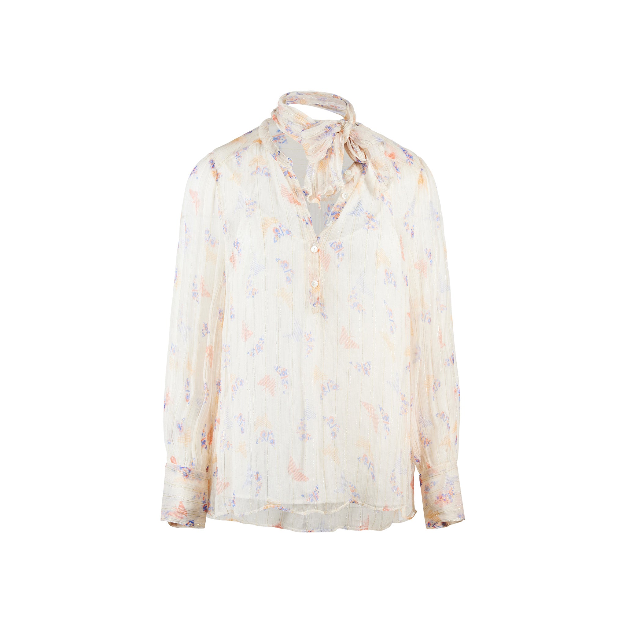 Amelie blouse in Mica print / ecru