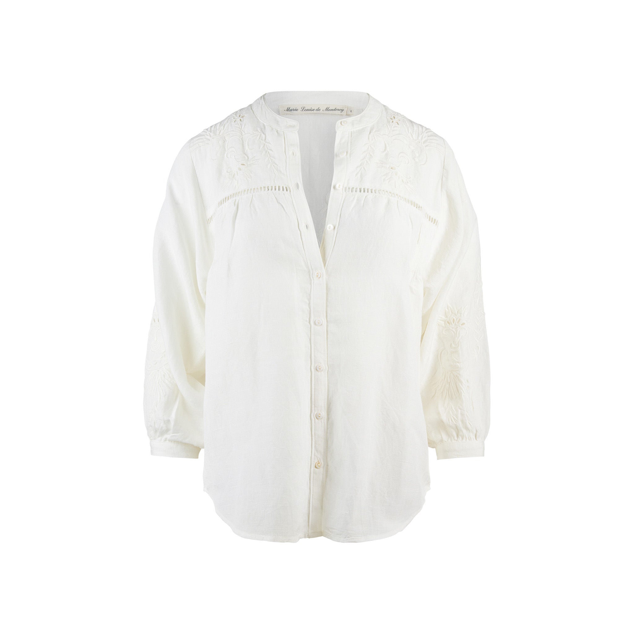 Broderie blouse - Ecru is