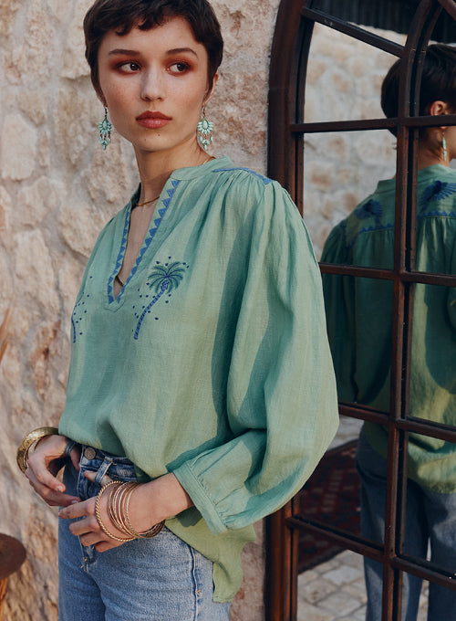 Palmier blouse - mint