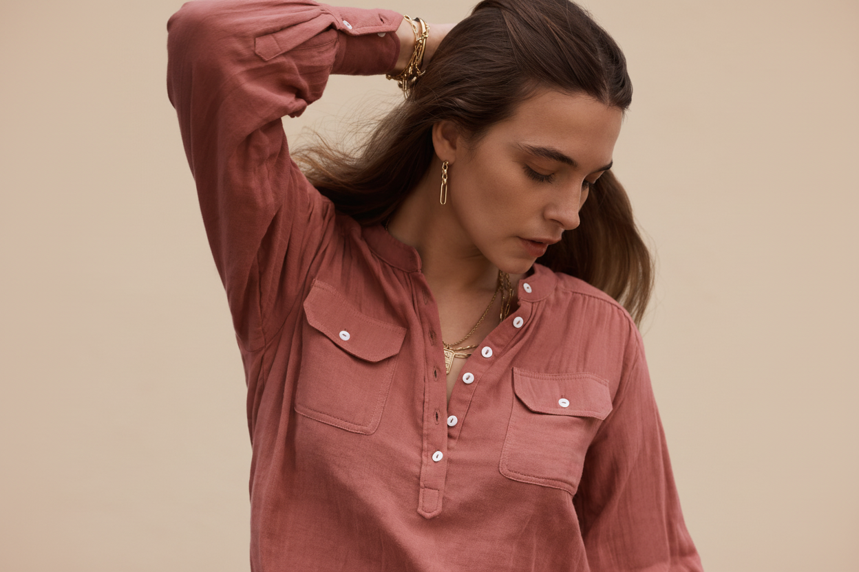 Amelie Blouse - Desert Pink