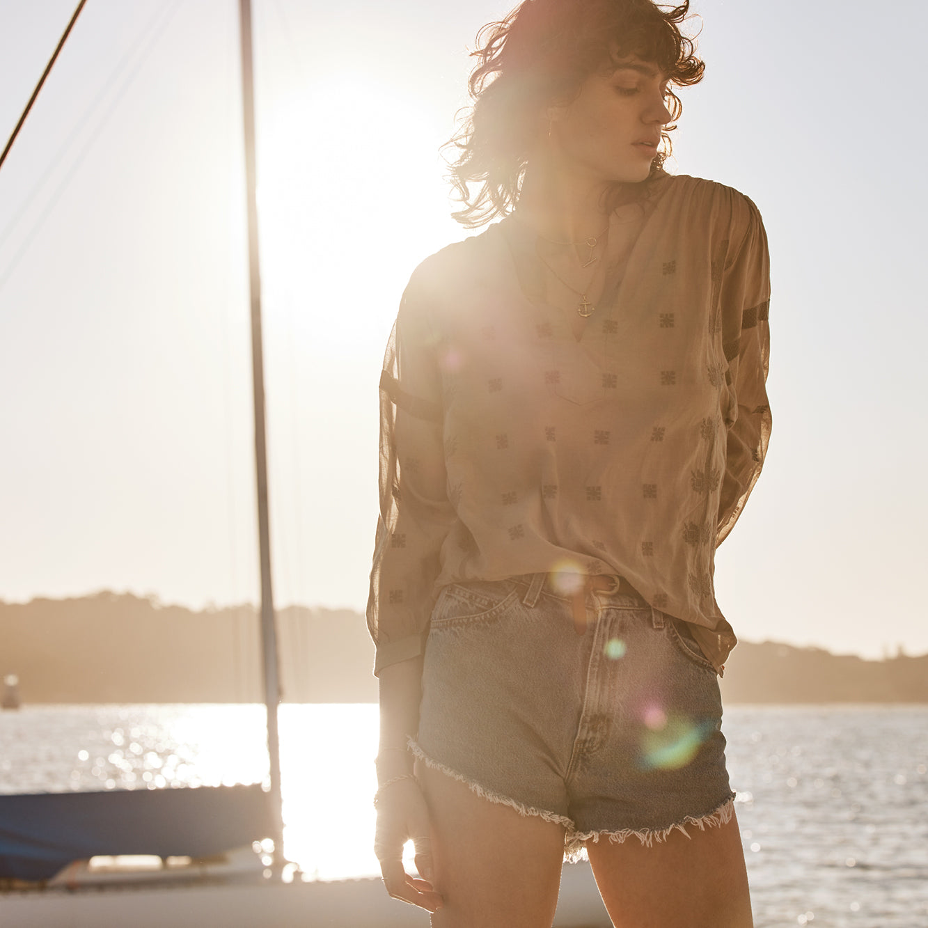 INDIA BLOUSE IN OCHRE