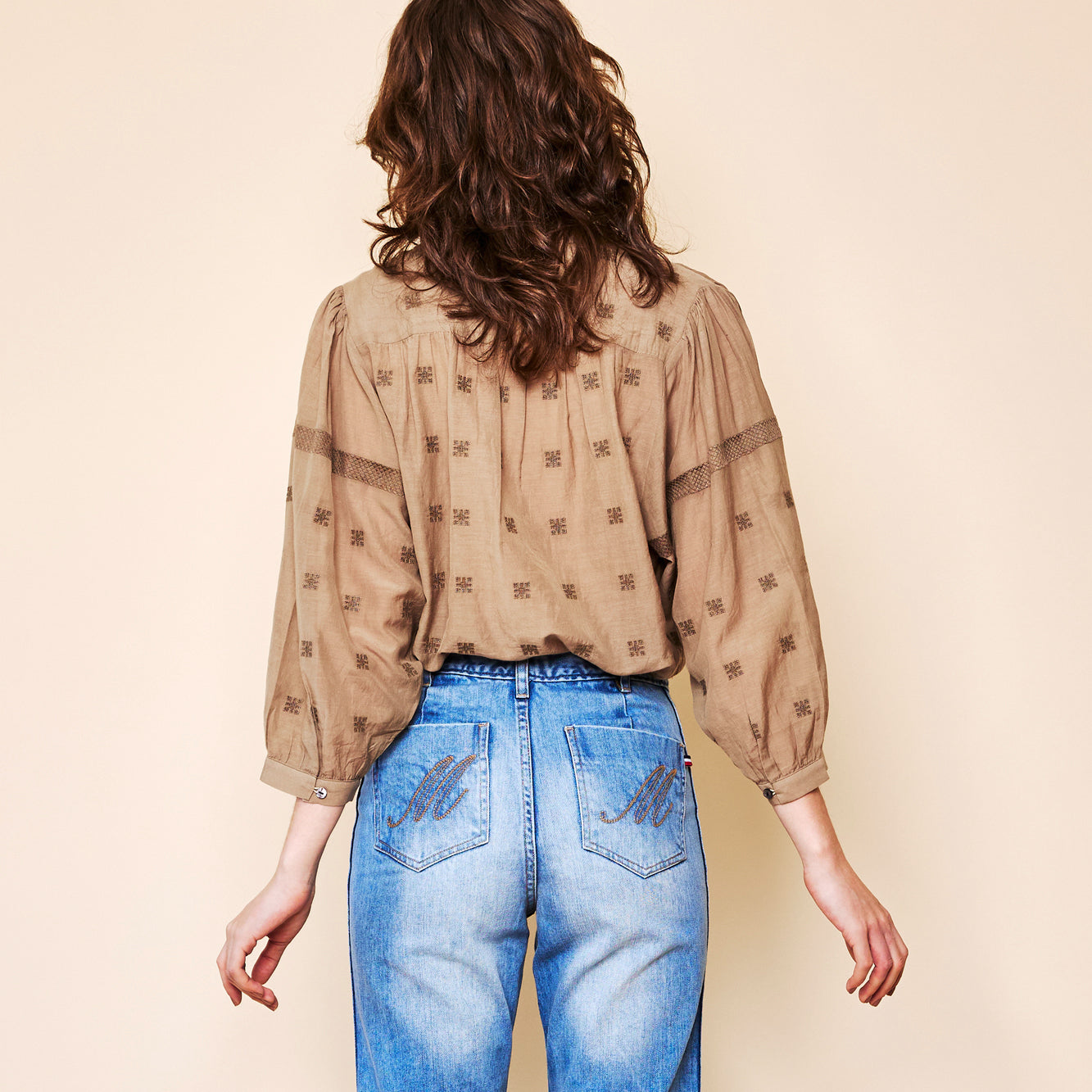 INDIA BLOUSE IN OCHRE