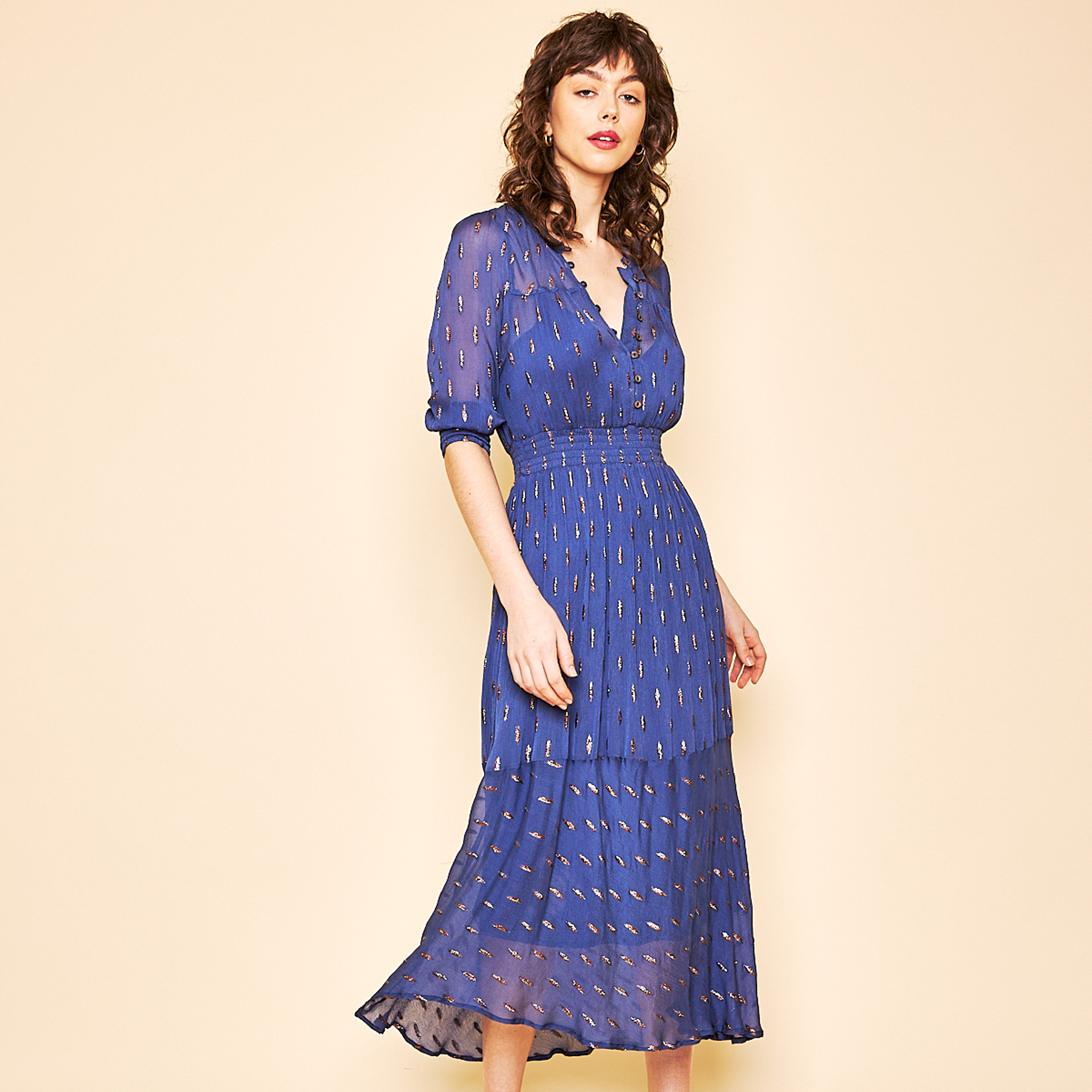 ELKE DRESS BLUE