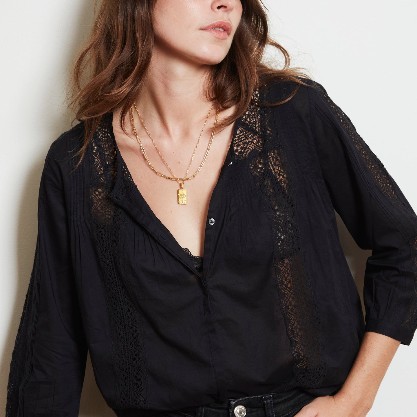 LOUISA BLOUSE - BLACK