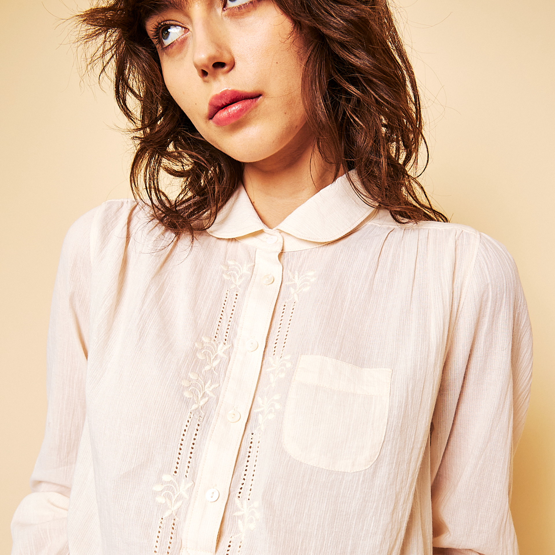 PIERRE BLOUSE IN ICE PINK