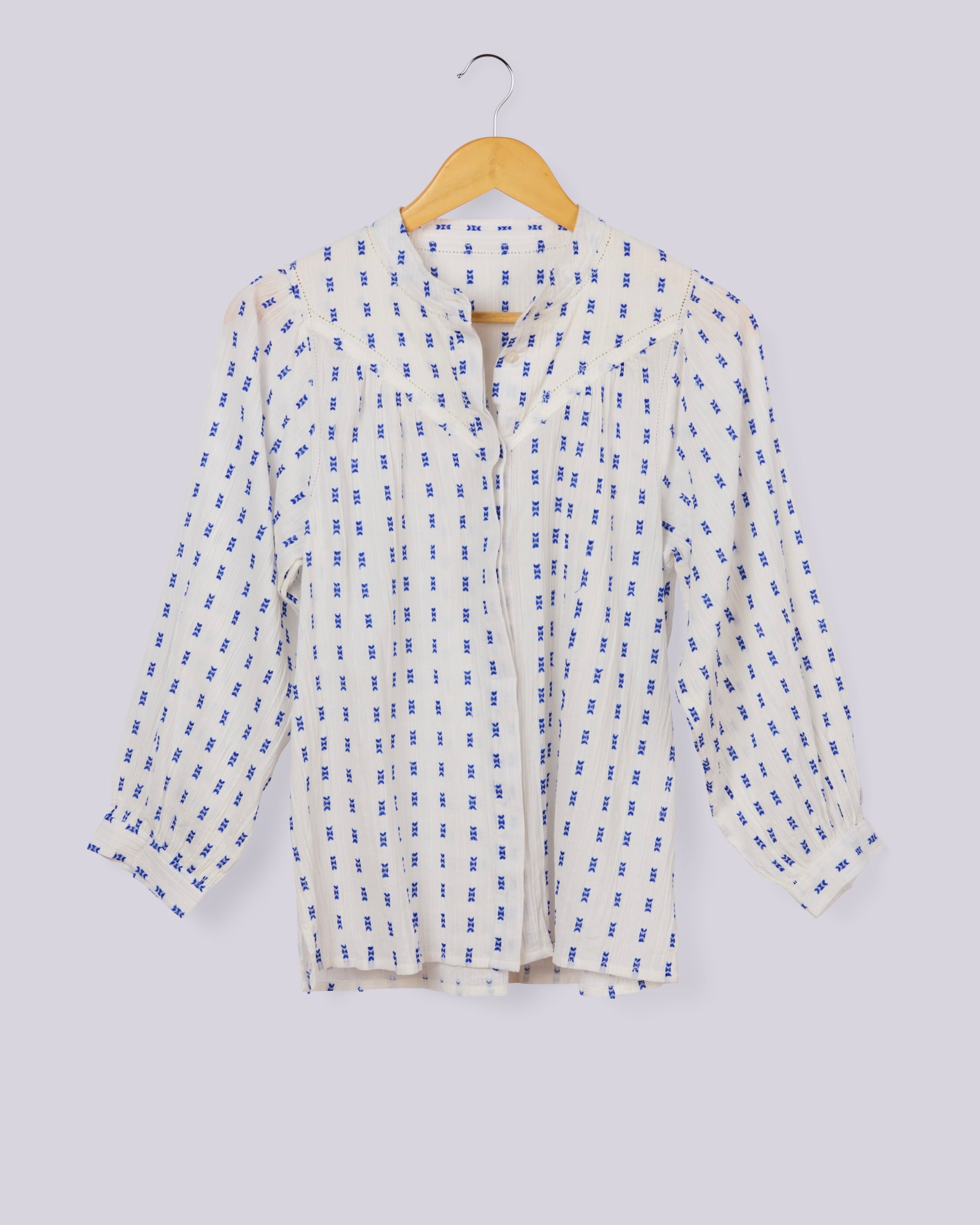 Fille Blouse - Blue weave