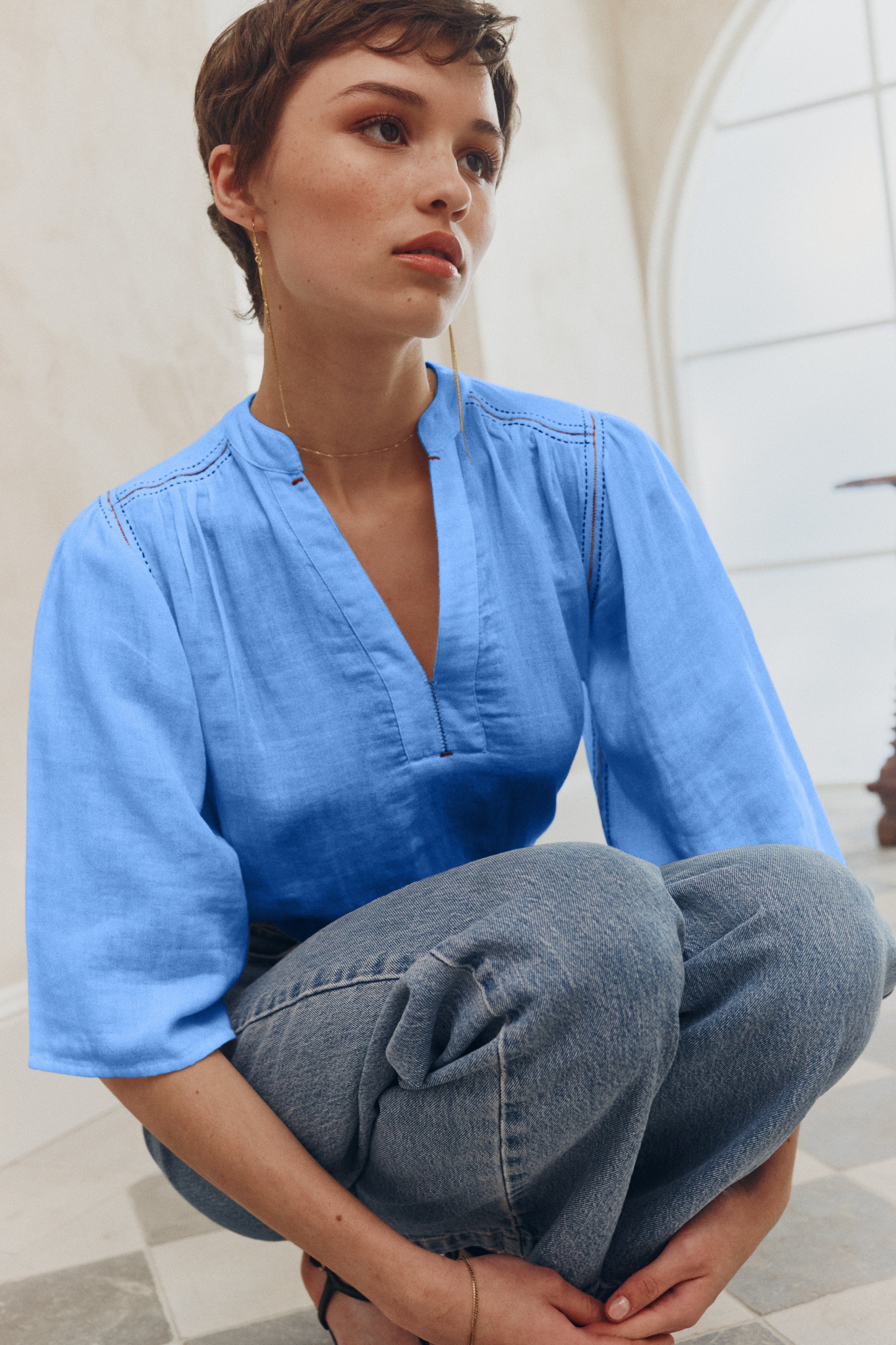 Bedouin blouse - blue