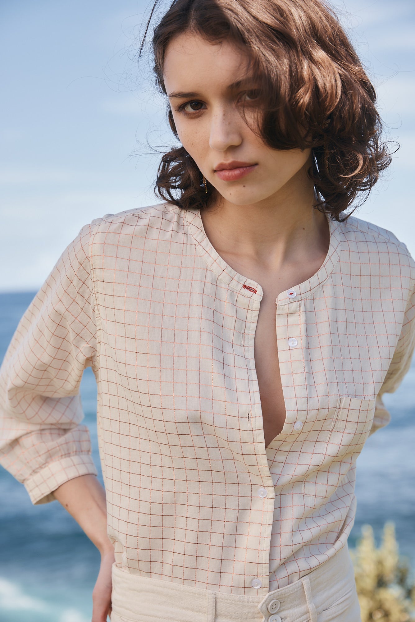 Bella Blouse Ecru