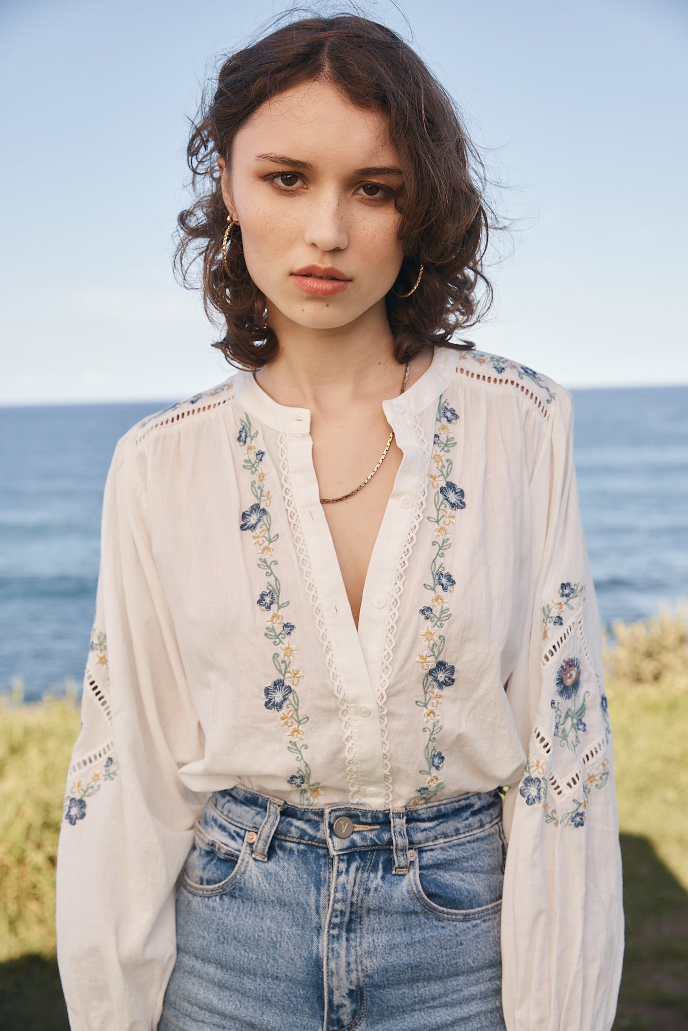 Passionflower blouse - ecru