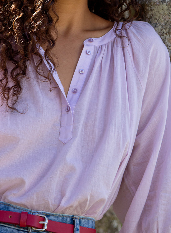 Chemise blouse in Lilac