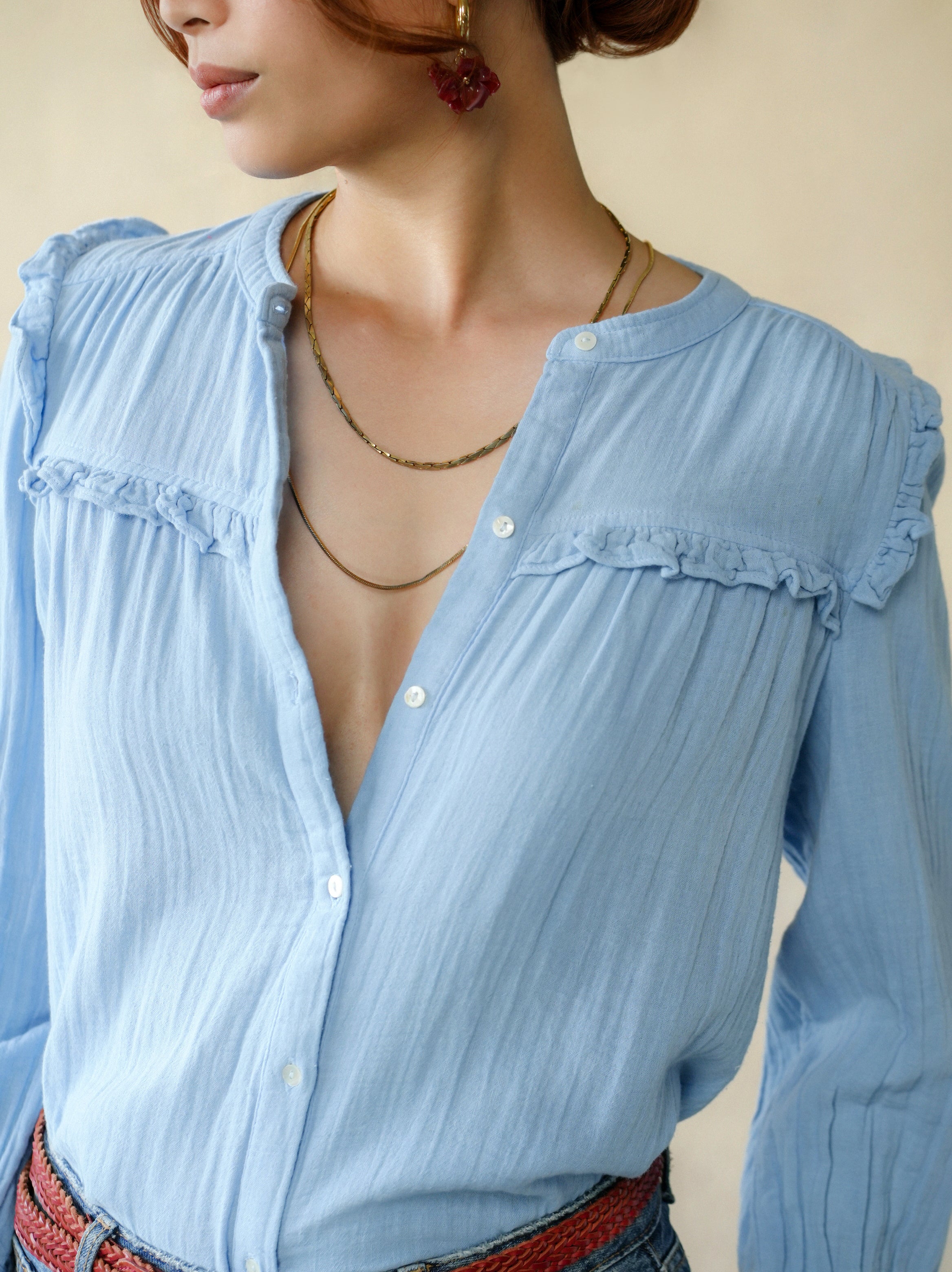 Isabella Blouse - Blue