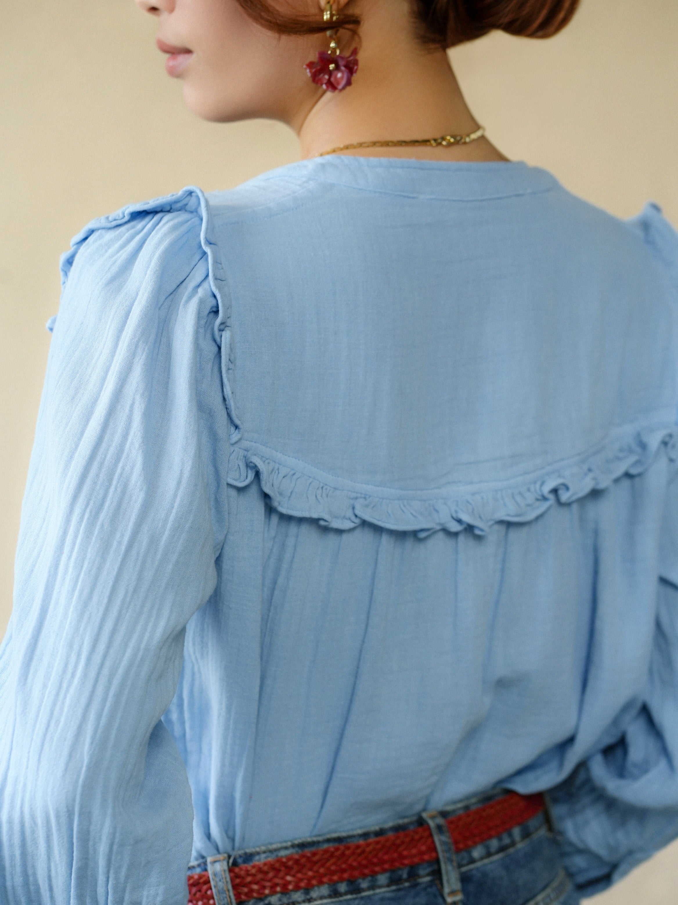 Isabella Blouse - Blue