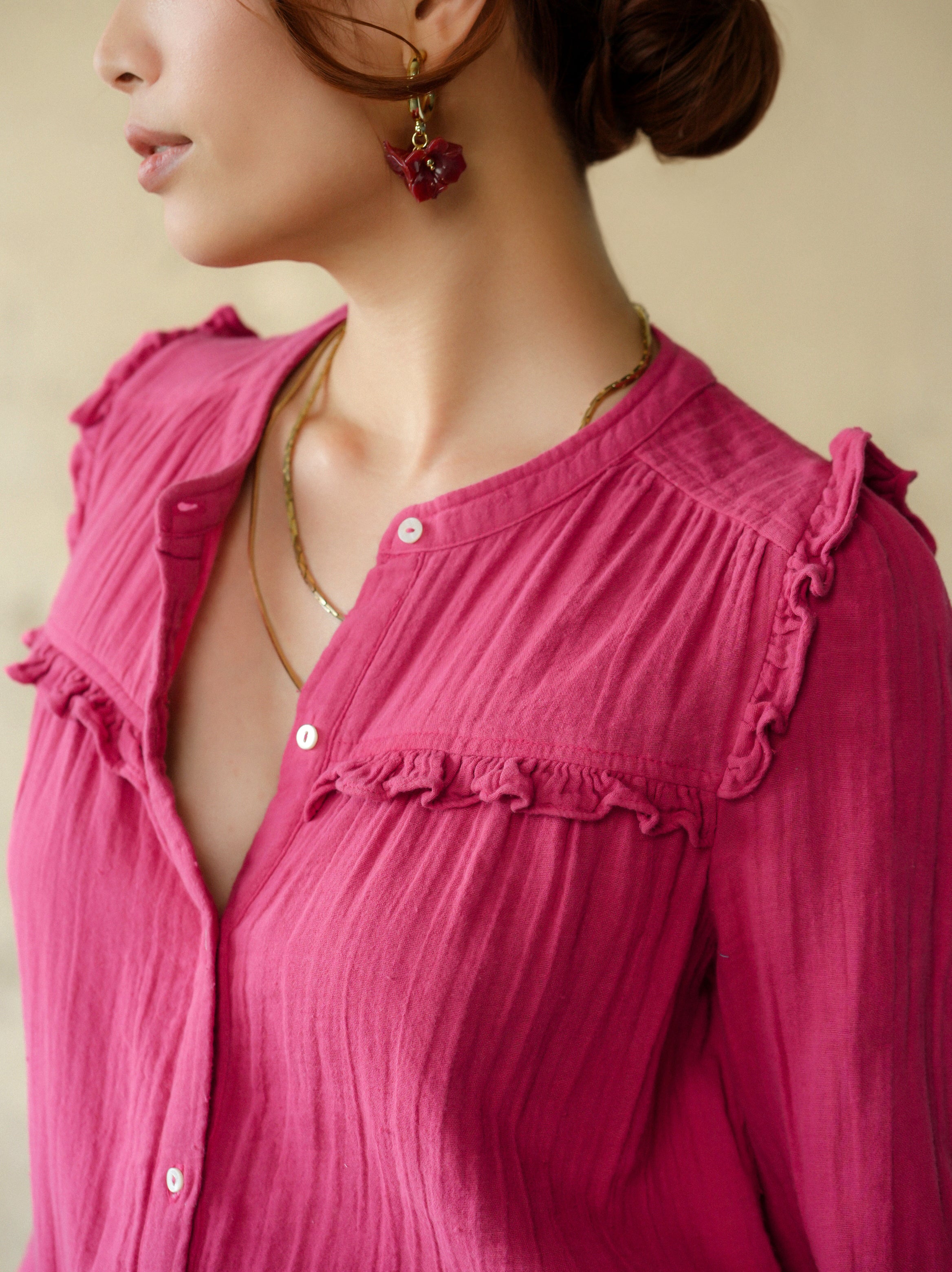 Isabella Blouse - Red