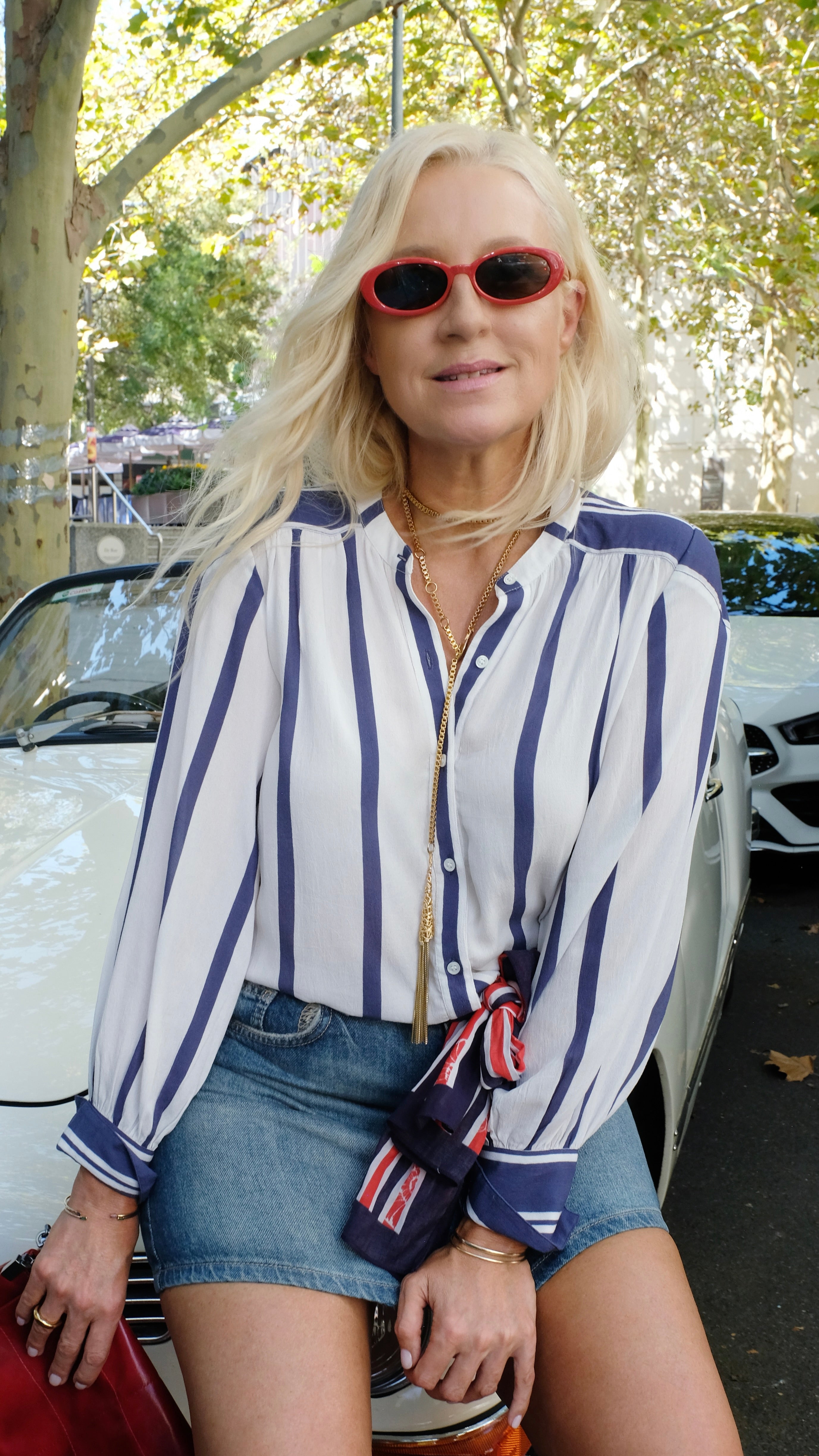 PJ Edie Blouse - Blue white