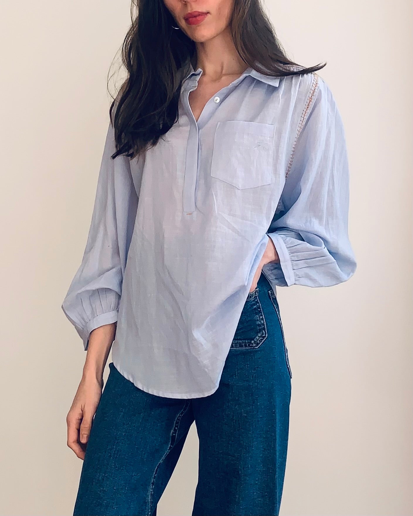 New Birkin Blouse - Blue