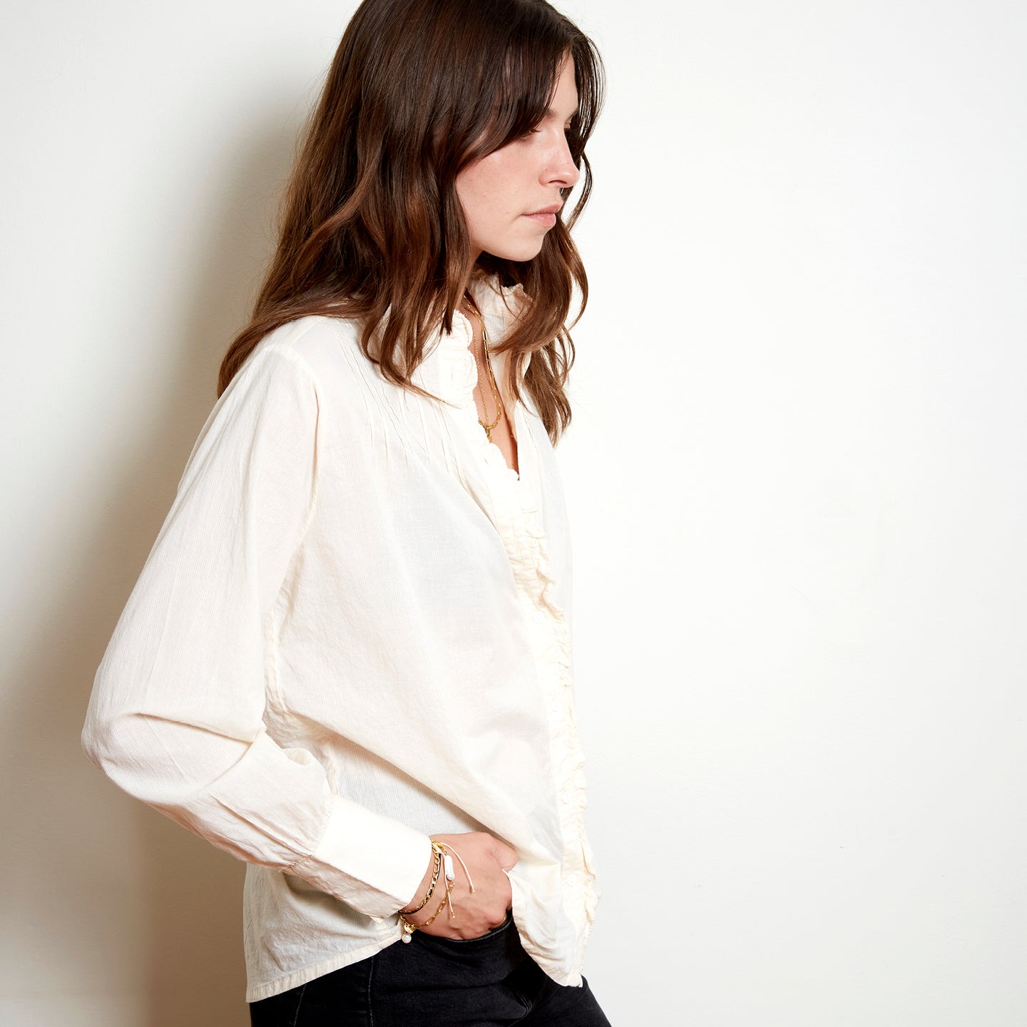 NEW ISABEL BLOUSE IN ICE PINK